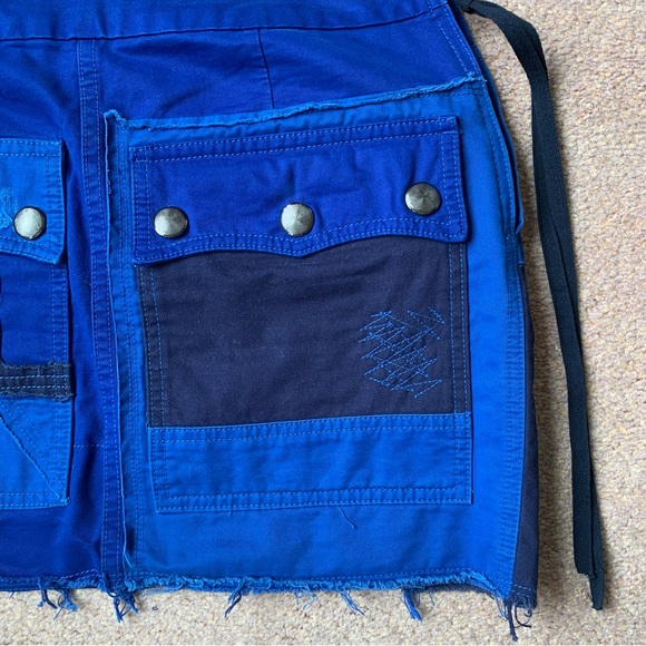 Zadig & Voltaire Janis Grunge Cotton Patchwork Mini Skirt - Medium Size 38 - Picture 9 of 16